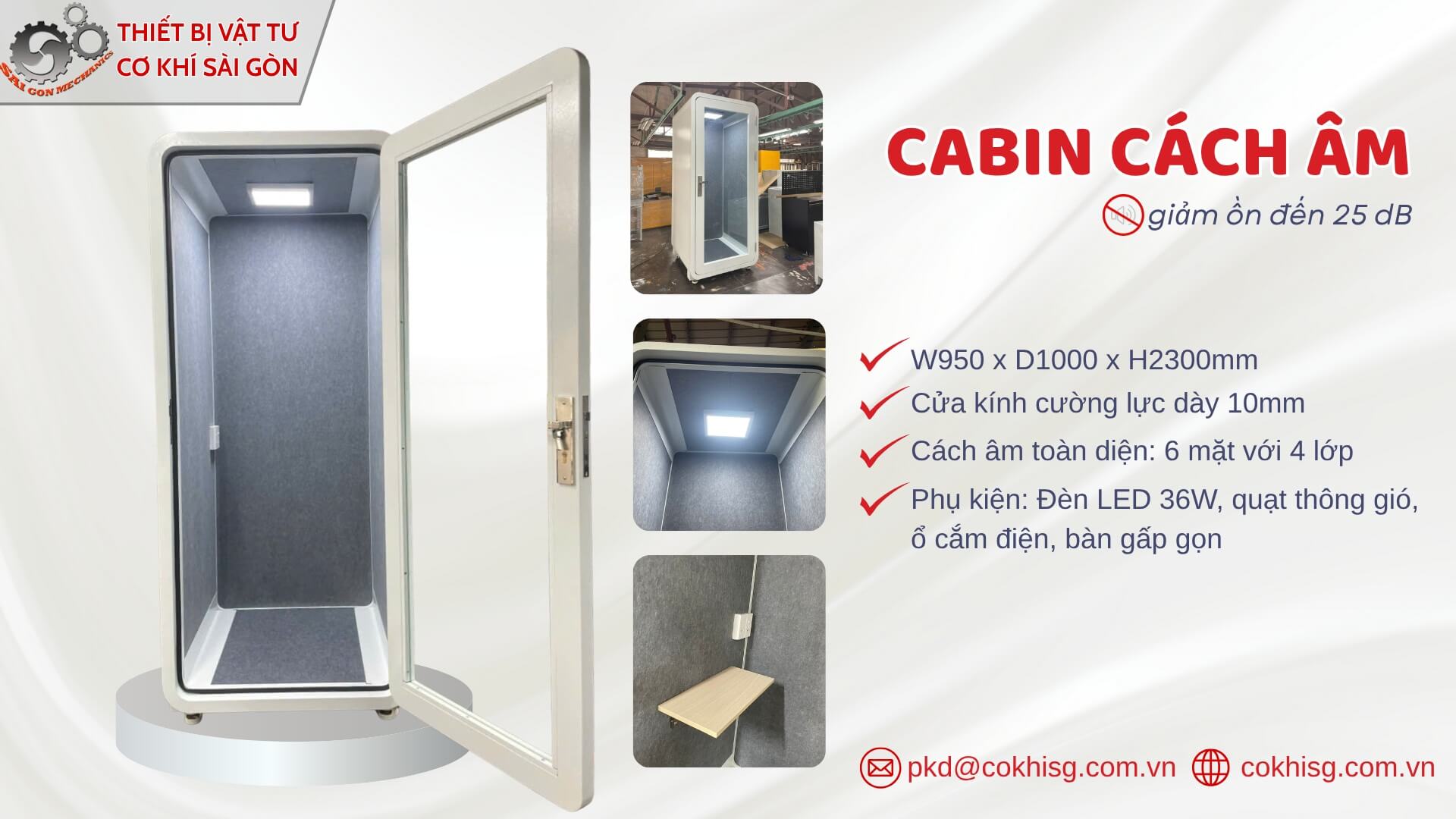 cabin cách âm văn phòng