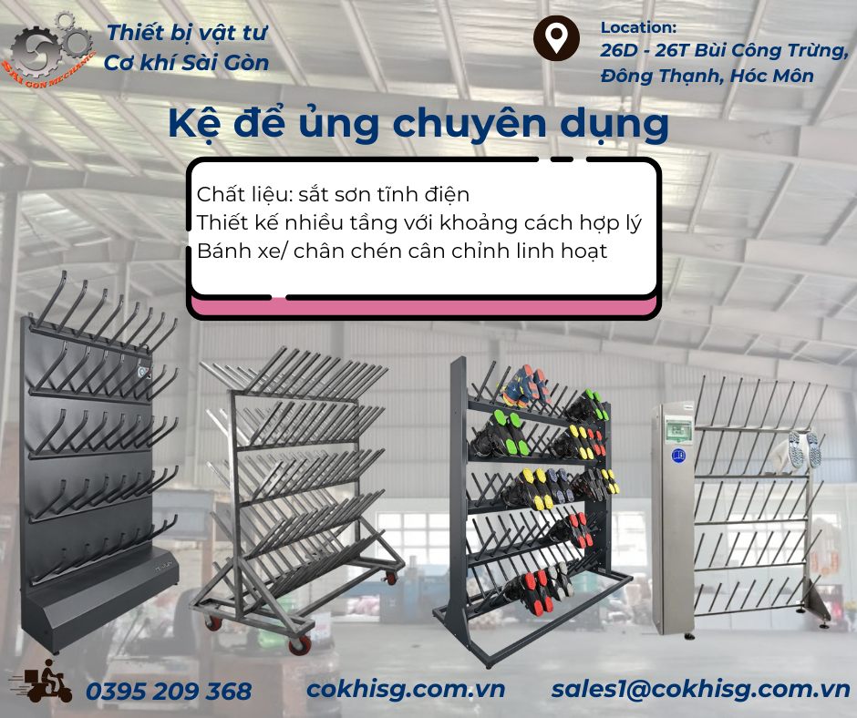 Kệ Treo Ủng Inox 304 – Giải Pháp Gọn Gàng Và Vệ Sinh Cho Nhà Xưởng Công ...