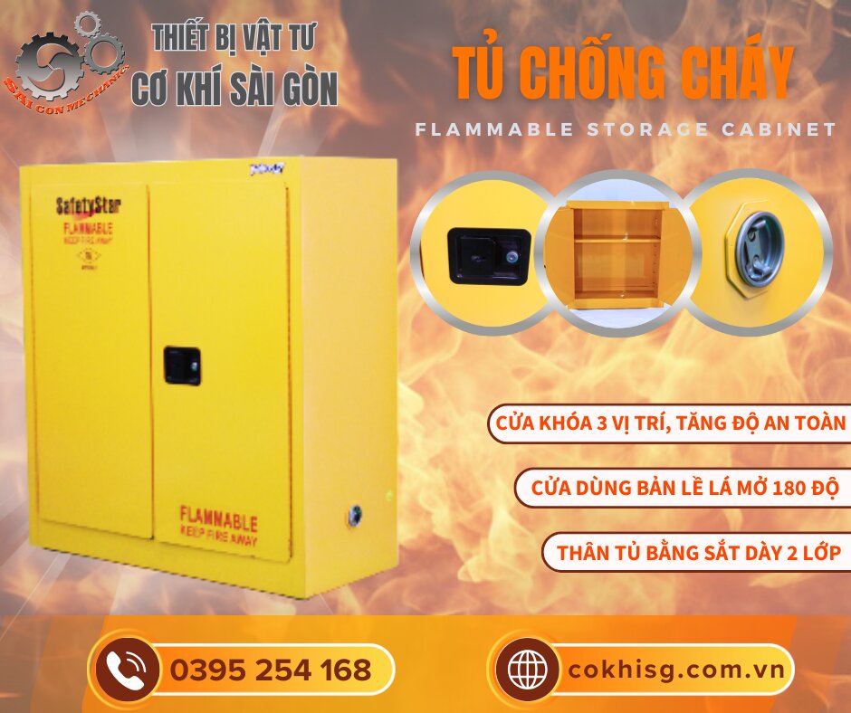 TỦ ĐỰNG HÓA CHẤT CHỐNG CHÁY