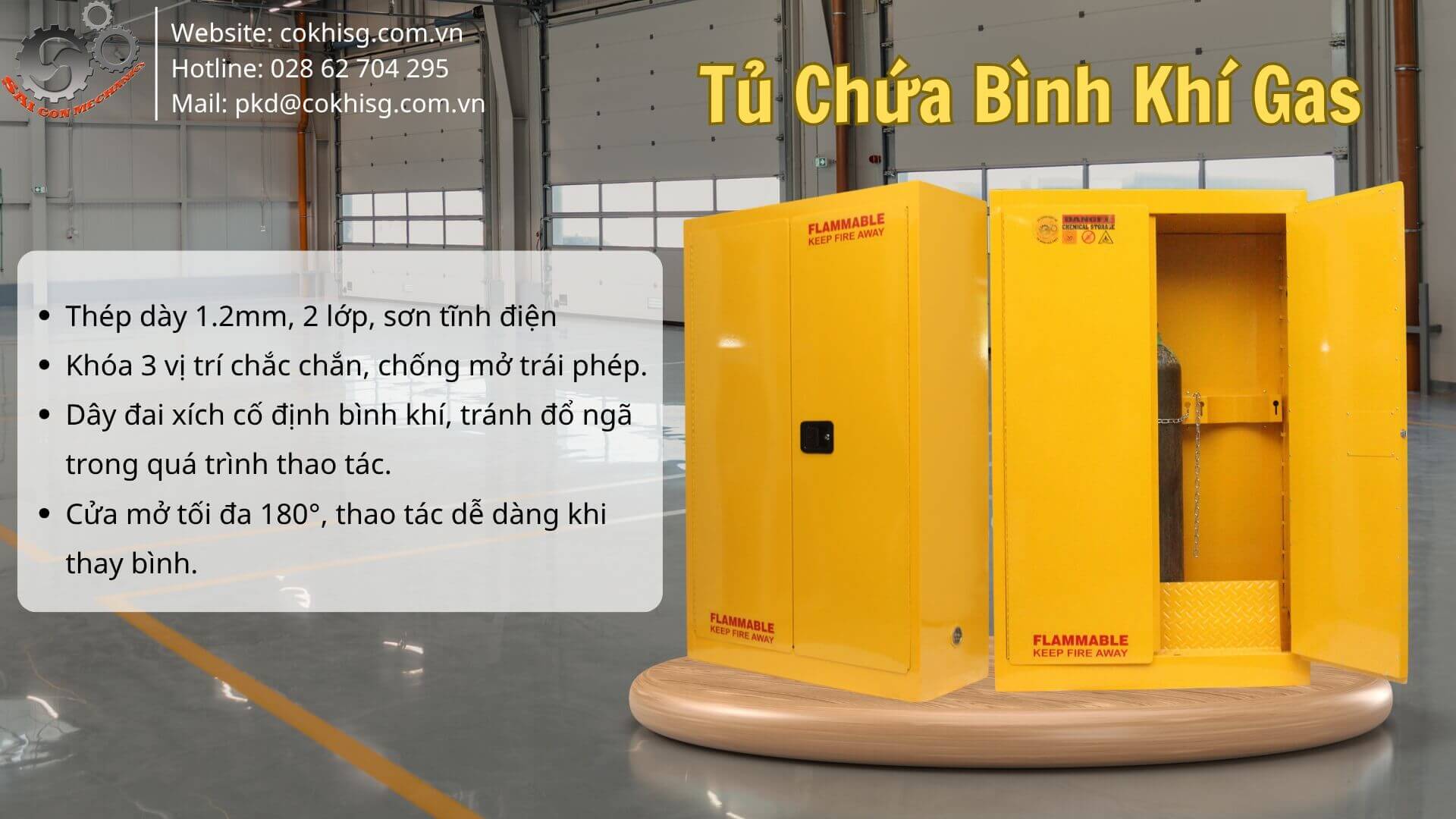 TỦ CHỨA BÌNH KHÍ