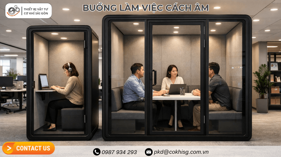 buồng làm việc cách âm