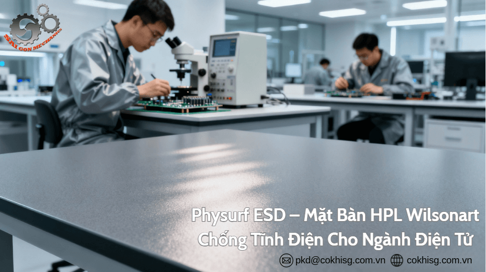 mặt bàn chống tĩnh điện physurf