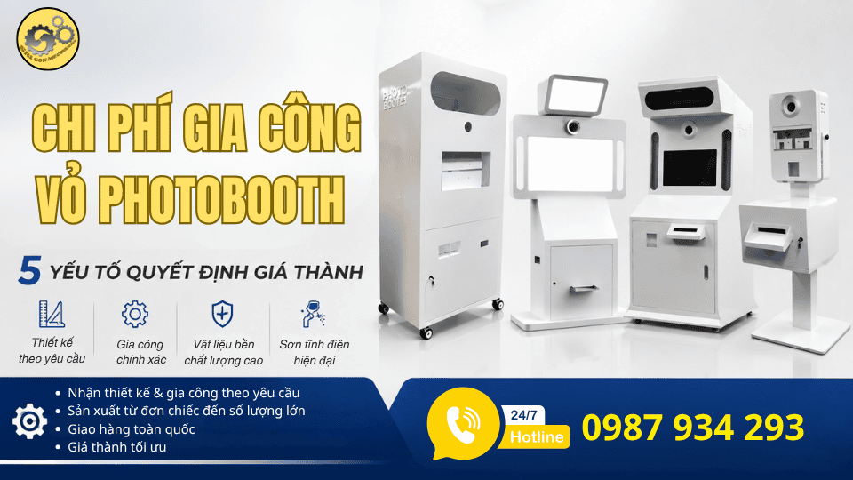 chi phí gia công vỏ photobooth