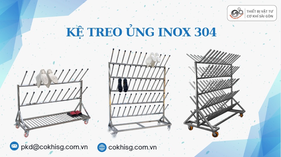 kệ treo ủng inox 304